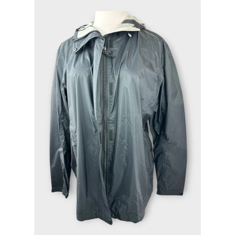 LL Bean Trail Model Rainwear Rain Jacket Ripstop Plus Size 3X Full Zip Hooded - Picture 2 of 13